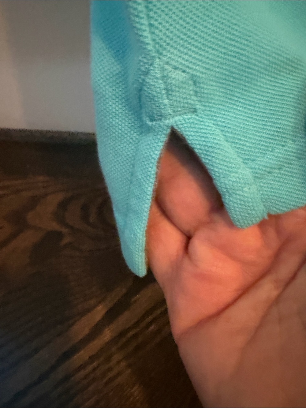 Arizona Jean Company Boys sz 14-16 Turquoise Polo Shirt EUC 100% cotton - Picture 4 of 6